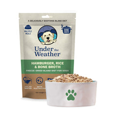 Under the Weather Bland Diet – emballage du produit, pratique pour chiens.