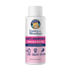 Under the Weather bouteille anti-diarrhée pour chat prête à l’emploi.