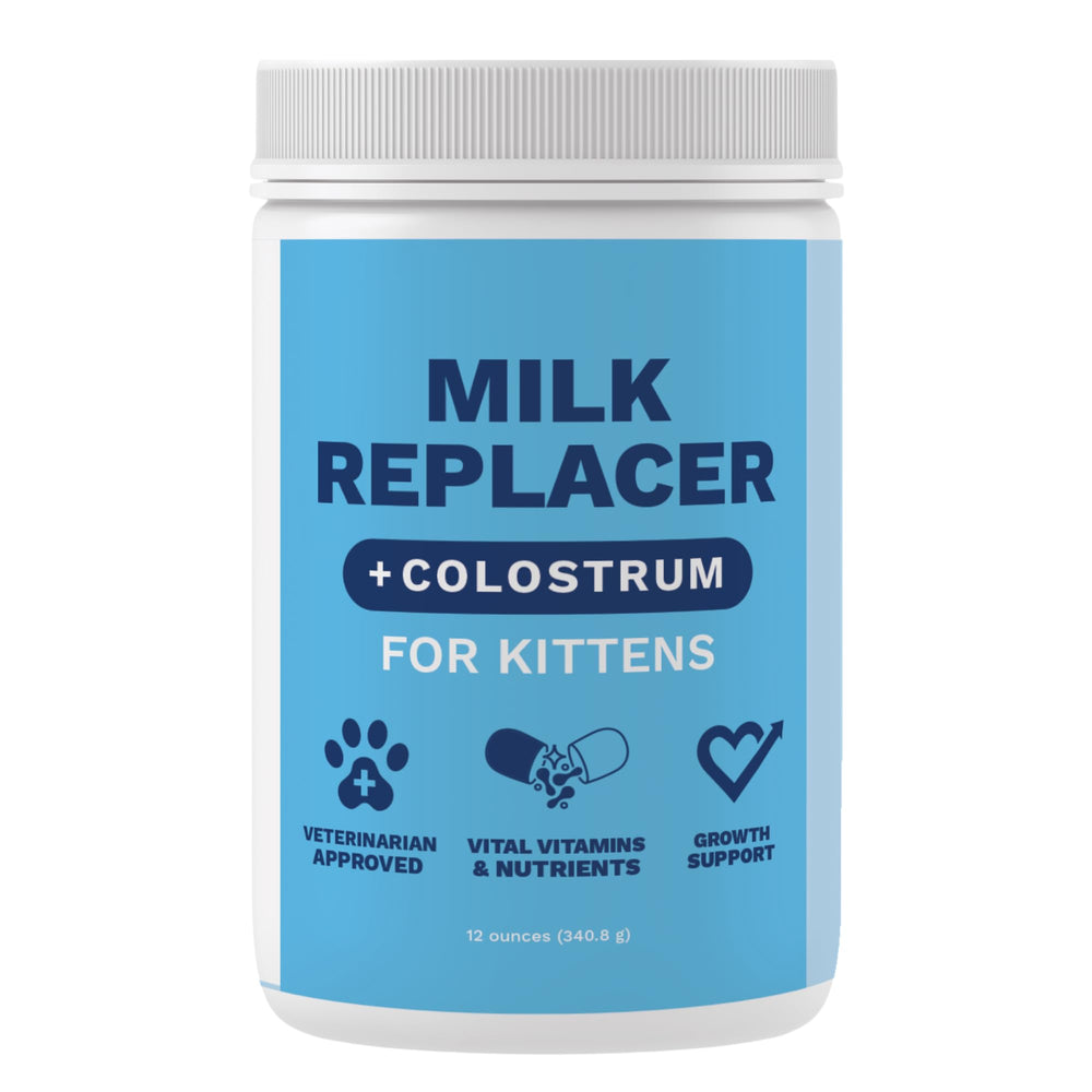 Under the Weather Lait chaton en poudre dans l’emballage, substitut nutritif.