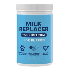 Under the Weather lait remplaçant chiots, biberon et alimentation des chiots en croissance