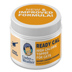 Under the Weather Ready Cal: portion de poudre pour chat, apport calorique potentiel.