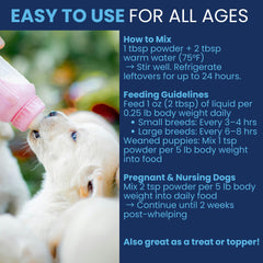 Under the Weather utilisation multi etapes, parfait pour chiots et chiens en croissance
