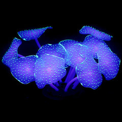 Uniclife corail artificiel boule vert lumineux, décor apaisant pour aquarium.