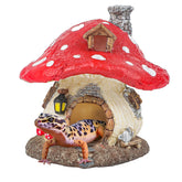 Uniclife décoration champignon terrarium réaliste, refuge sûr pour reptiles.