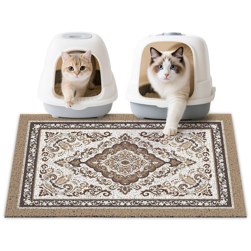 Tapis Unicorn Catcher 33x22 pouces brun anti-dérapant capture la litière sur les pattes