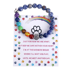 Bracelet mémoriel Unijew Arc-en-Ciel : vue d'ensemble des perles colorées pour le souvenir