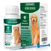 Unikuche vermifuge liquide pour chien — bouteille prête à l'administration.