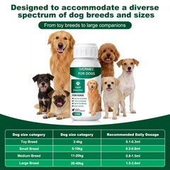 Emballage Unikuche vermifuge liquide pour chien — emballage et notice.