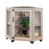 Unipaws cage aperçu coin pour petits animaux et espace optimisé
