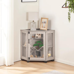 Unipaws cage portes acryliques claires pour surveiller les jeux