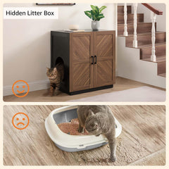 Cabinet privé Unipaws pour litière, intimité et confort du chat.