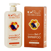 UNIPAWS Shampoing 2-en-1 en bouteille pompe 500 ml, pelage doux et brillant
