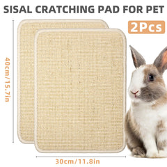 Duo de tapis sisal anti-dérapants Uotey, idéal pour l'exercice et le griffage