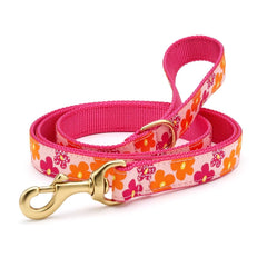 Laisse Up Country motif Fleur Puissante avec anneau en D pratique pour sacs et clés.