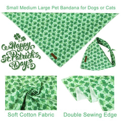 Bandana UP URARA PUP trefle vert sur le cou du chien pendant la promenade