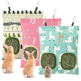 UPINS sac-a-foin-pour-lapins-2-trous, pratique et propre.