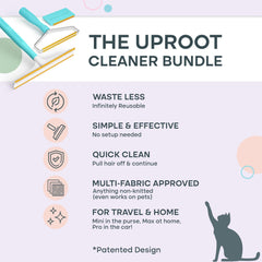 Uproot Clean Pro anti-poil pour canapé, résultat net.