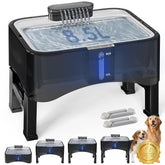 Fontaine UPSKY élevée pour chiens de toutes tailles avec posture de boisson confortable.