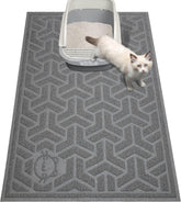 Tapis UPSKY grand format rectangulaire pour litière, contrôle des débris autour du bac.