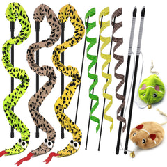 URMYONLY jouet-chat-baguette-souris-herbe-chat: stimule l'instinct de chasse et amuse.