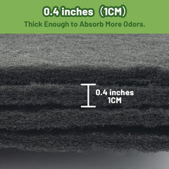 USEAMIE filtre charbon litière, fibre absorbante pour odeurs tenaces.