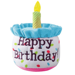 Jouet gâteau anniversaire Ushang Pet bleu pour chat.