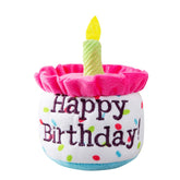 Ushang Pet gâteau-anniversaire-chien: jouet pelucheux avec couinement pour fête.