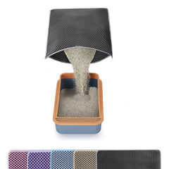 USHARP Tapis-litière Double-Structure: capte les grains sur les pattes et protège le sol.