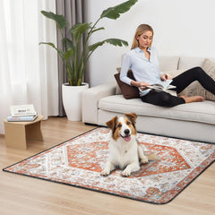 Usnfhcaw tapis chien impermeable, garde le sol sec et sans fuite.