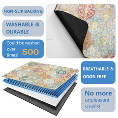 Usnfhcaw tapis-lavable durable réutilisable, solution économique à long terme.