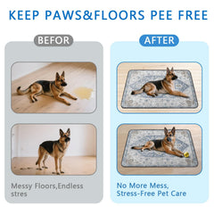 Usnfhcaw tapis-pipi chien antidérapant pour plus de stabilité.