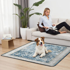 Usnfhcaw tapis-pipi chien lavable et imperméable retient l'urine efficacement