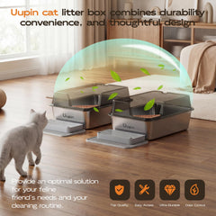 Base en acier inoxydable Uupin, durable et hygiénique pour un entretien facile.