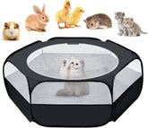 UWE Playpen pour petits animaux avec couvercle supérieur, sécurité et observation facilitées.