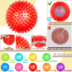 Balles UZLU en 9 couleurs vives pour jeux variés et visibilité accrue.