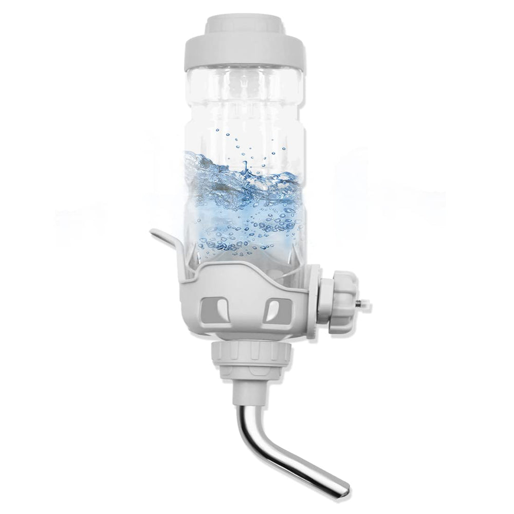 Distributeur d'eau Vannon avec cap. 600 ml, pratique en cage.