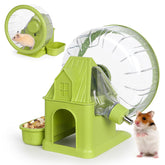 Roue d'exercice silencieuse Vannon pour hamster, idéale pour des courses nocturnes calmes.