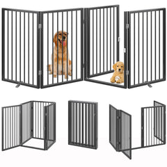 Structure métallique robuste de la barrière Vantas adaptée aux chiens actifs