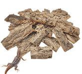 Écorce de liège VCEPJH 1,5 lb, substrat sûr et stimulant pour reptiles.