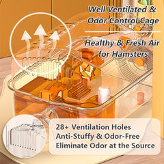 VE ThalasynTech cage hamster nain 8-en-1 bouteille d'eau pratique pour hydratation.