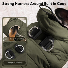 Manteau Vecomfy coupe-vent avec capuche protège les oreilles des intempéries.