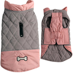 Manteau Vecomfy recto-verso pour chien, réversible pour deux looks.