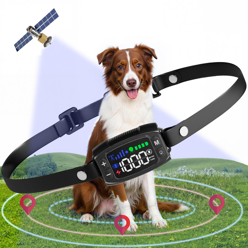 Collier Veconix barrière GPS pour chiens, délimitation sans fil précise.
