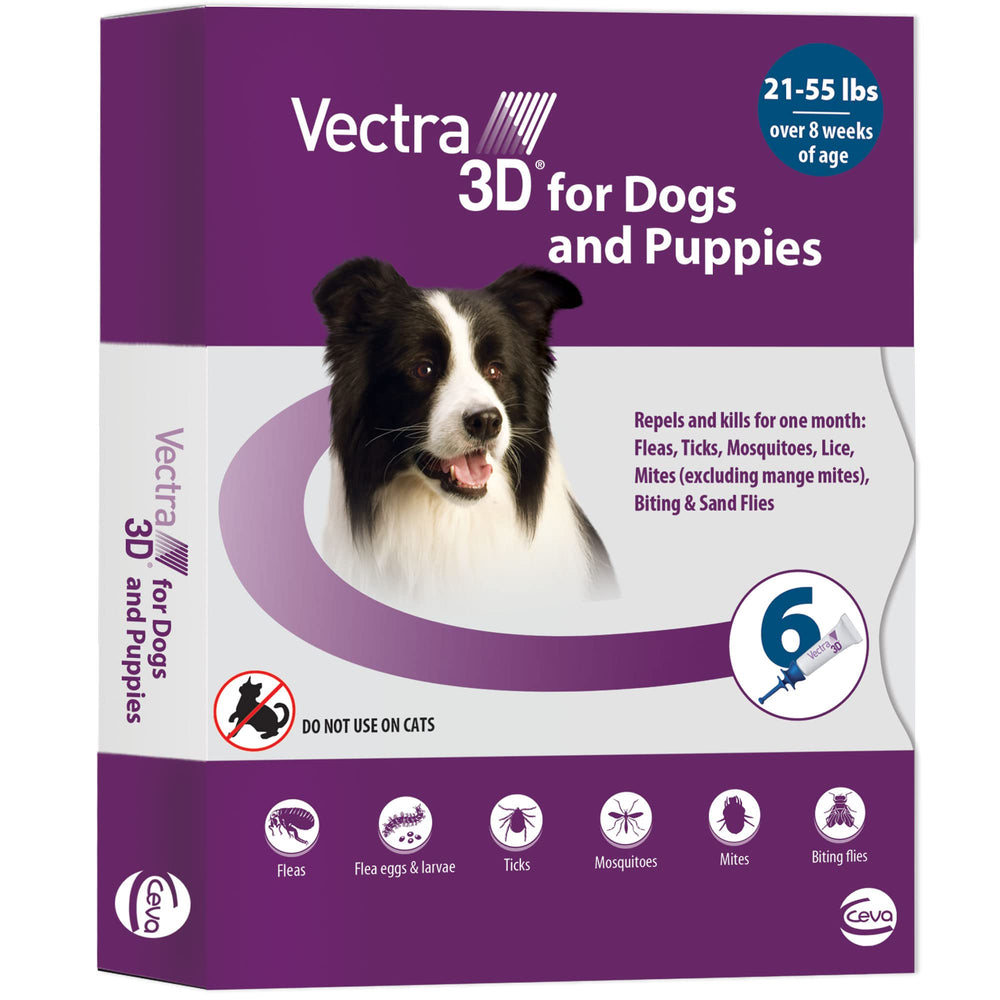 Vectra 3D pour chiens moyens – application anti-puces et moustiques efficace.