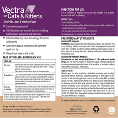 Vectra chaton application peau directe: protège contre les puces sans effort.
