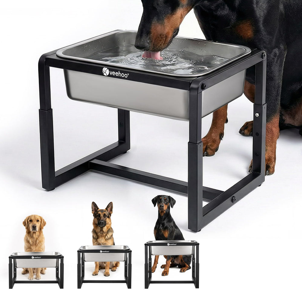 Bol d’eau élevé Veehoo, grande capacité idéale pour grands chiens