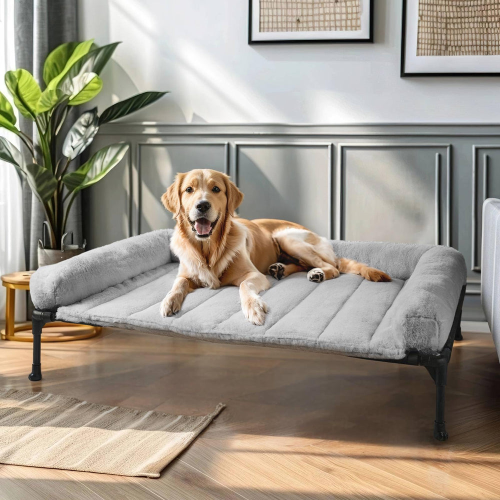 Lit surélevé Veehoo pour grand chien, confort et espace