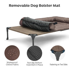 Veehoo lit chien elevé pieds antiglisse: stabilité renforcée pour l'extérieur