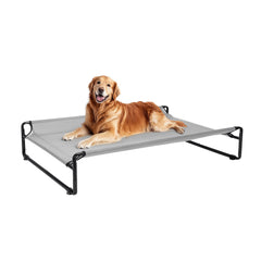 Lit-chien extérieur surélevé Veehoo de 42 pouces pour des siestes propres et fraîches.