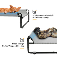 Détail du repose-tête du lit-chien Veehoo pour un soutien ergonomique.